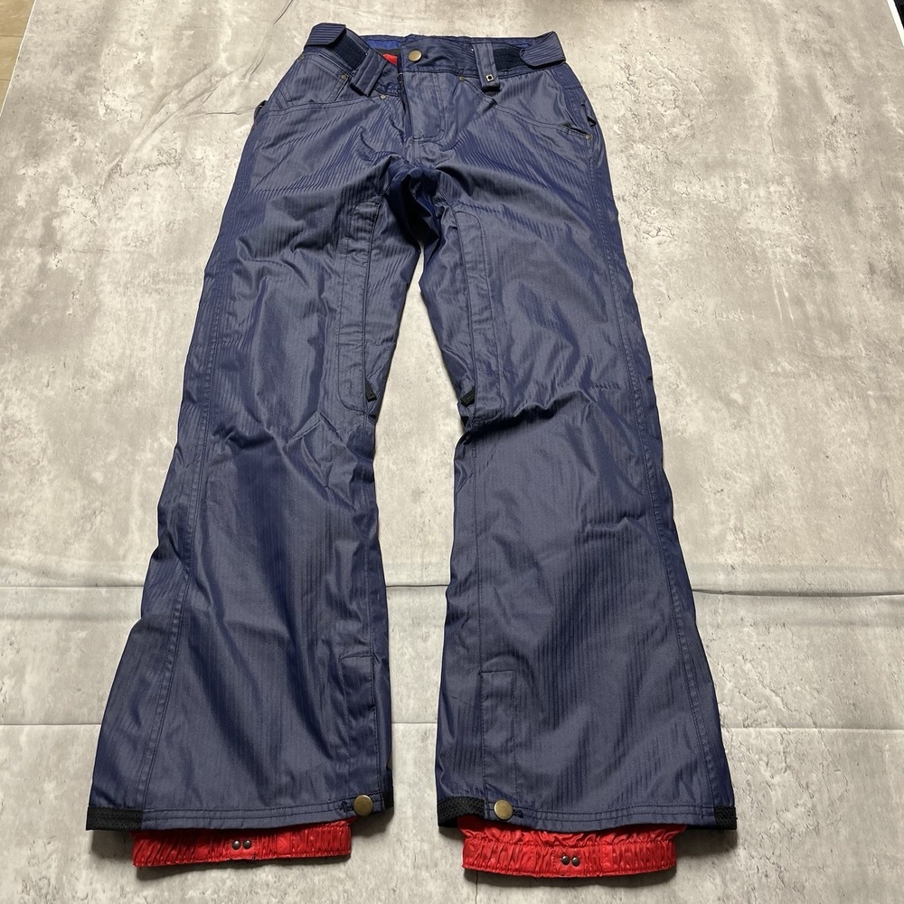 Womens Vans Functional Snow Ski Board Pants Blue Navy Waterproof Snowboard Xs